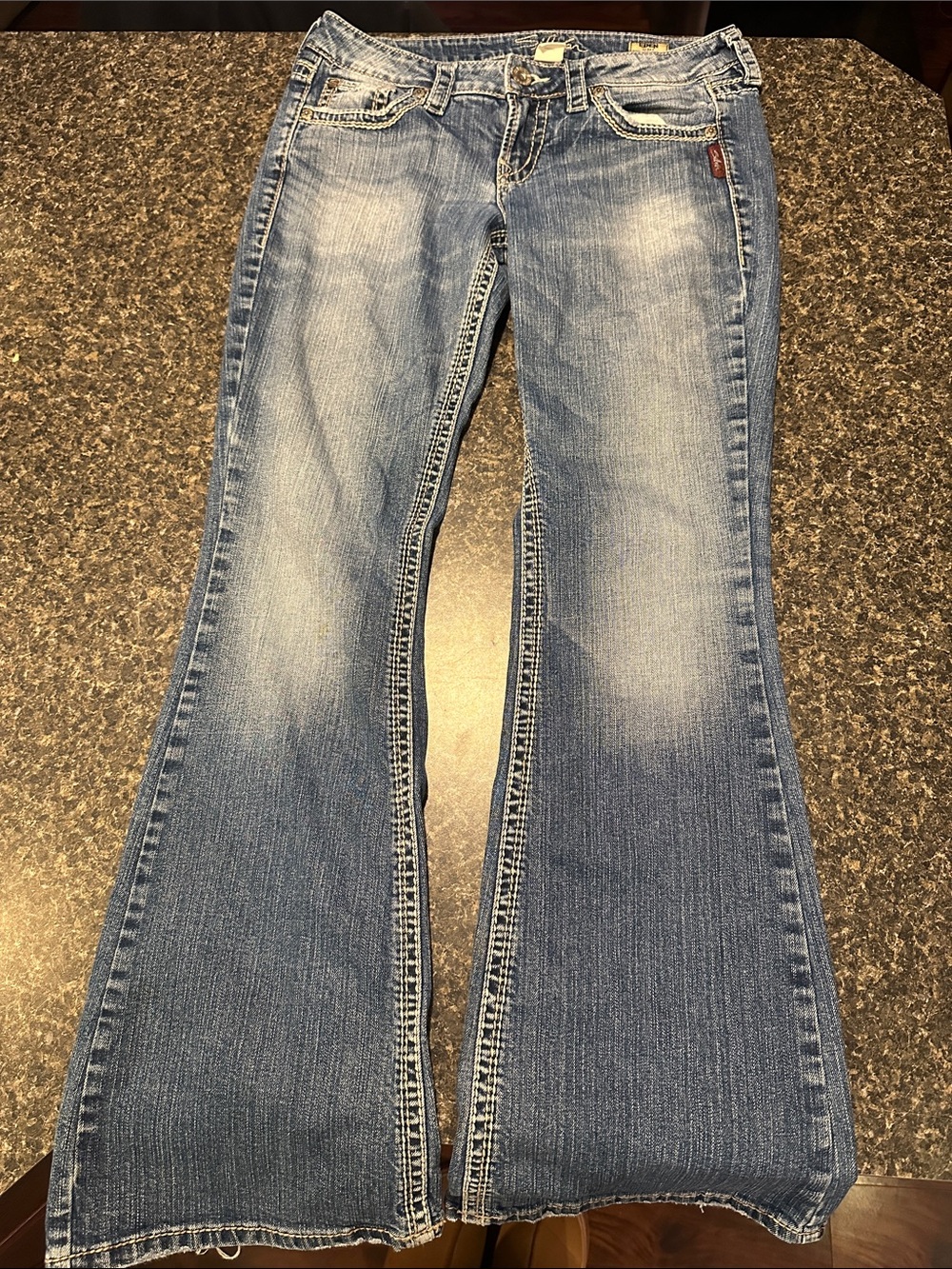 Silver Jeans Light Blue Flare Wide-Leg Jeans